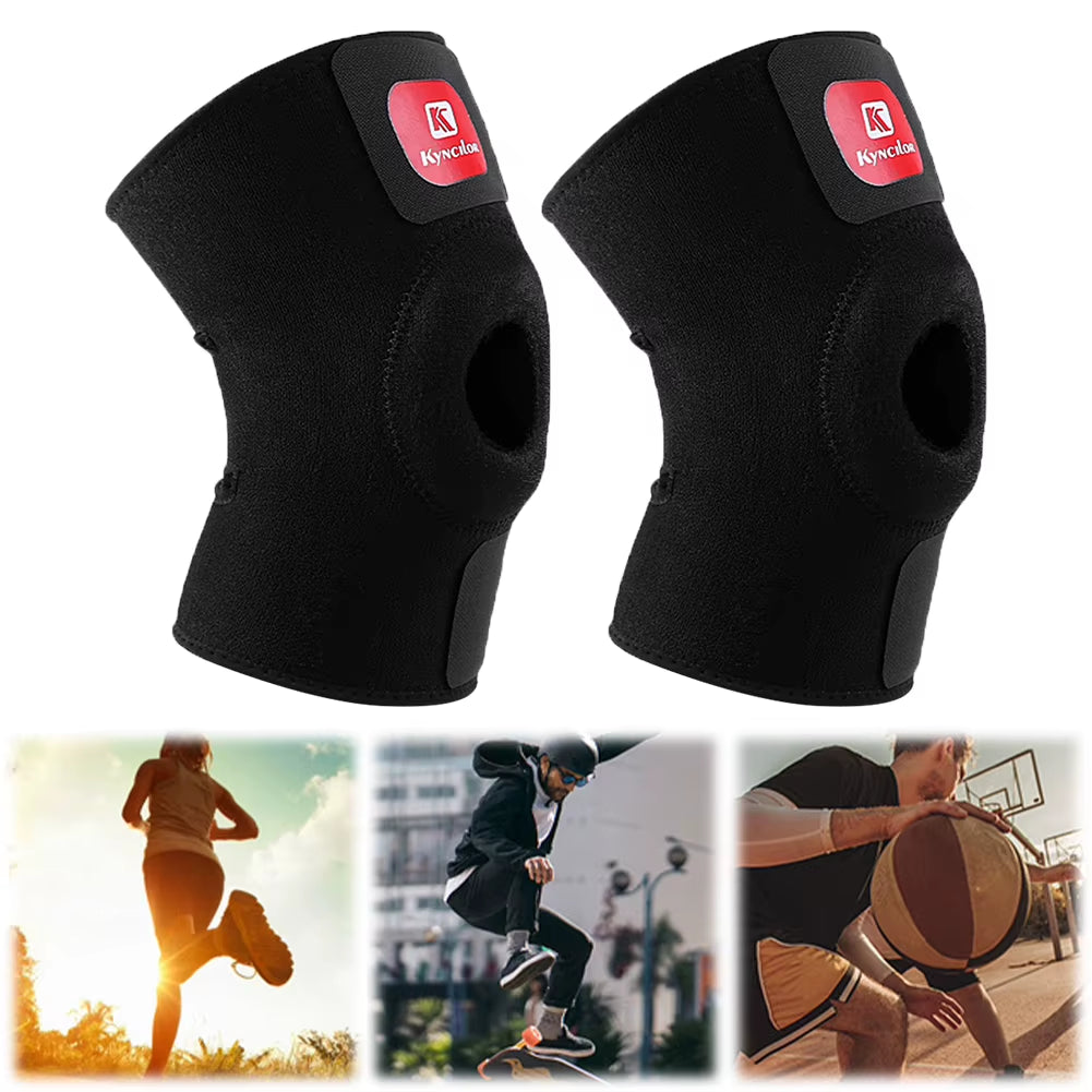 2Pcs Support Compression Sleeve for Men Women Workout Sports Knee Brace for Arthritis Pain Injury Recovery Running Workout